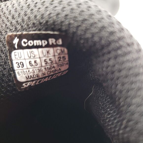 Specialized Comp Rd Cycling Shoes BOA Womens 6.5 39 Black 3 Bolt Shimano Blue - Picture 10 of 10